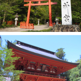 神社の鳥居と社殿