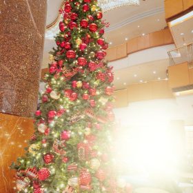 シェラトンホテルのクリスマスツリー