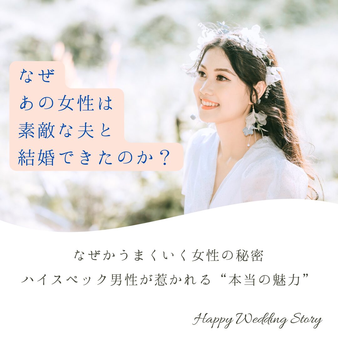 婚活でハイスペック男性と結婚できる魅力のある30代女性の姿